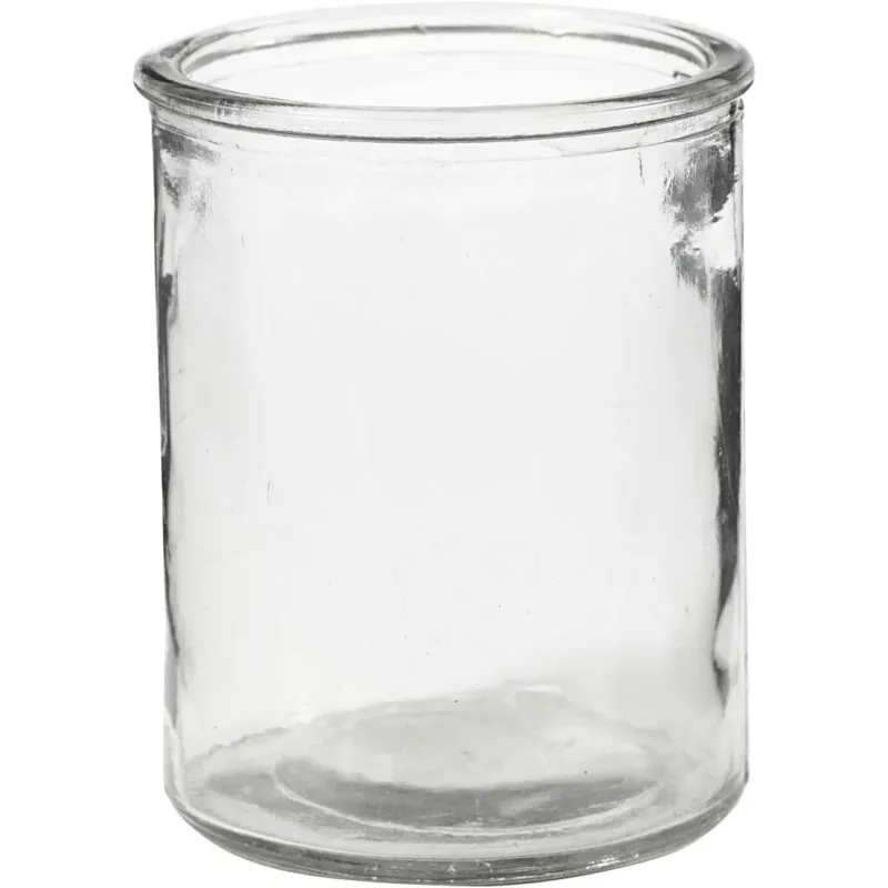 Tea Light Candle Holder, H: 9,8 cm, dia. 8 cm, 6 pc