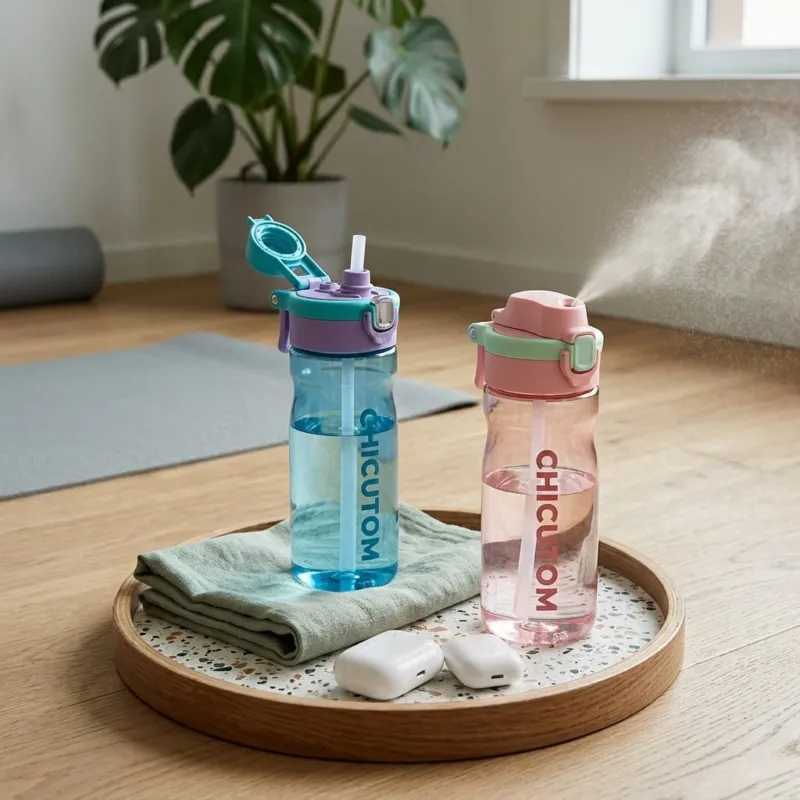 Cool Mist Spray Sports Water Bottle - Image 0