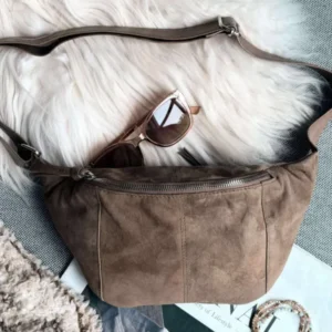 Bumbag JUNE Wildleder - Nude Brown