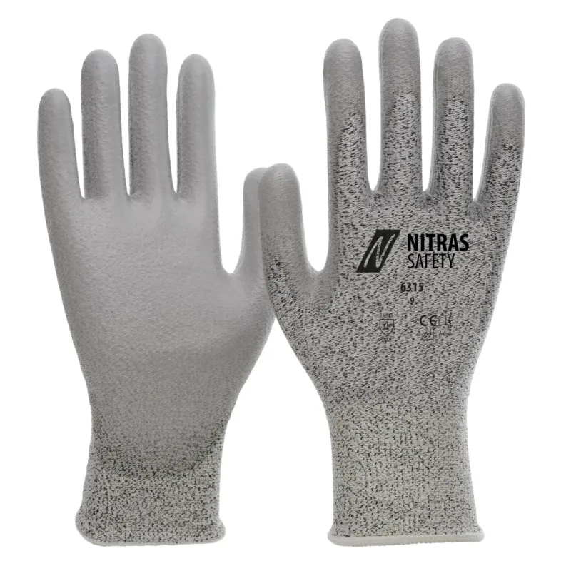 NITRAS Schnittschutzhandschuhe, grau