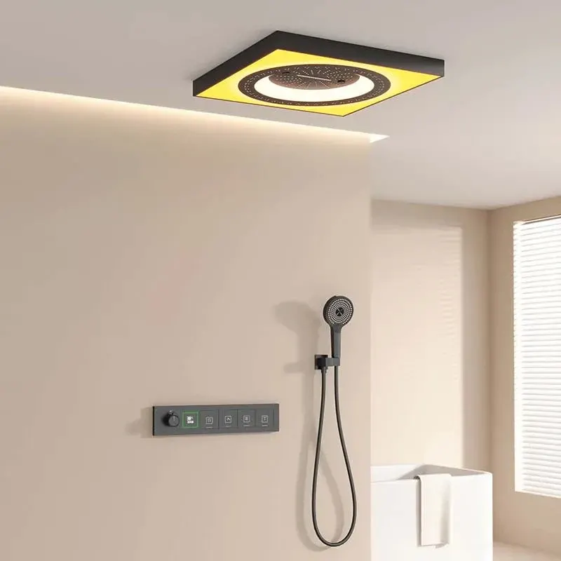 Rainfall LED Ceiling Mounted Elegant Shower Set - Image 0