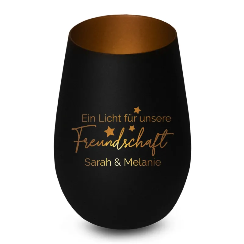 Bild: Personalisiertes Windlicht - Ein Licht für unsere Freundschaft - mit Namen - Freundschaftsgeschenk BFF.