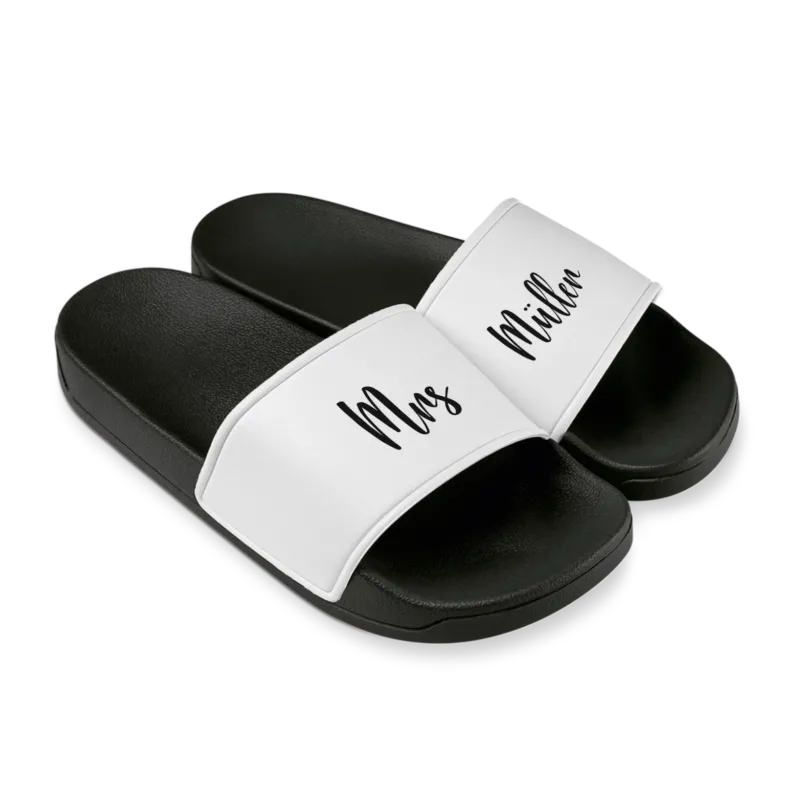 Personalisierte Badelatschen - Mrs NAME