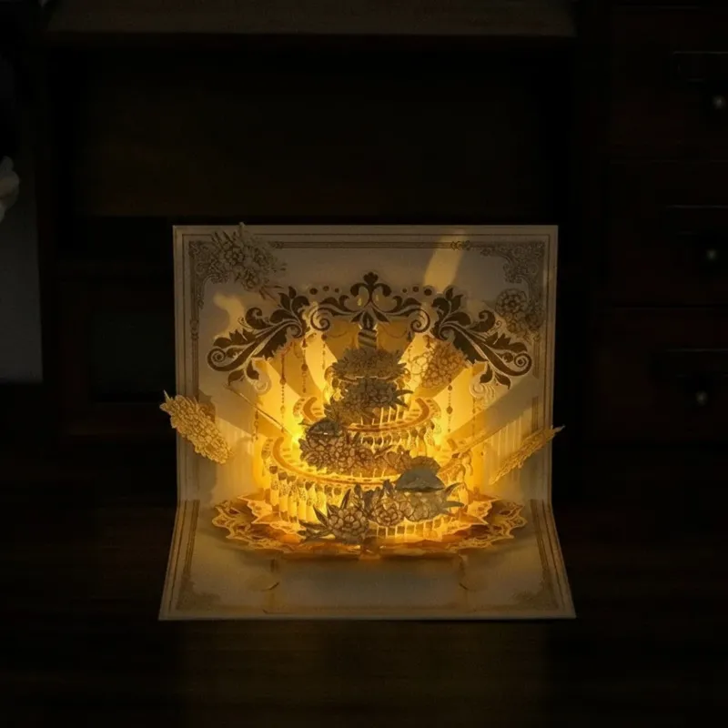 Illuminated Pop Up Birthday Gift Card - Image 0
