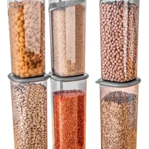 FOLY Vorratsdosen-Set 6er 1,75 L – Anthrazit