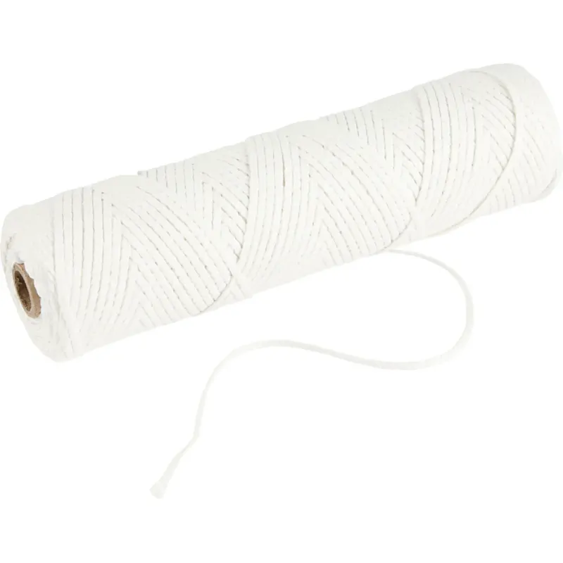 Wick, Suitable for dipped candles (dia. 15–22 mm) and moulded candles (dia. 40–60 mm) , 100 g, 50 m/ 1 roll