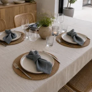 Mundservietten 4 Stk - Dark stone