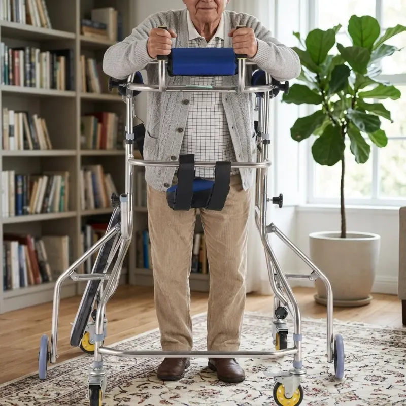 6-Wheel Rehabilitation Anti-Rollover Senior Walker - Image 0