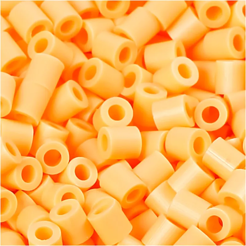 PhotoPearls, size 5x5 mm, hole size 2,5 mm, medium, light orange (26), 1100 pc