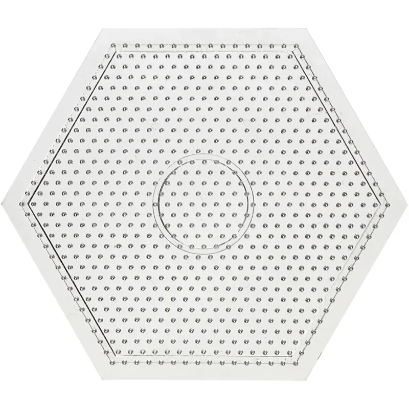 Peg Board, large hexagon, size 15x15 cm, medium, 10 pc