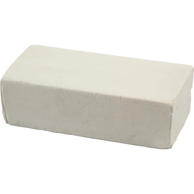 Modelling Clay, size 13x6x4 cm, white, 500 g