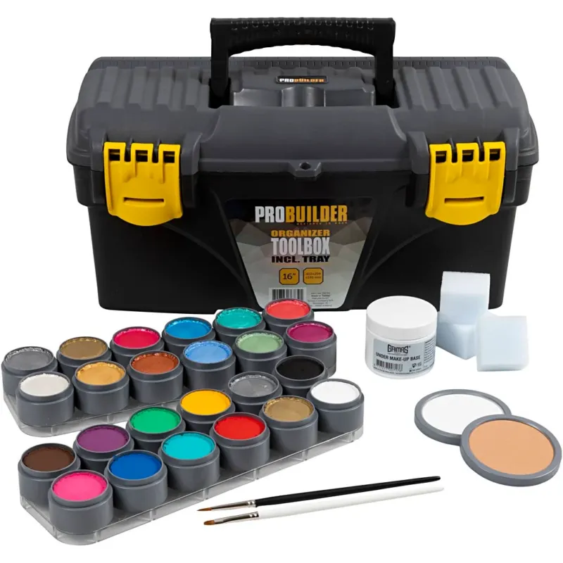 Grimas Make-Up Case, assorted colours, 39 parts/ 1 set