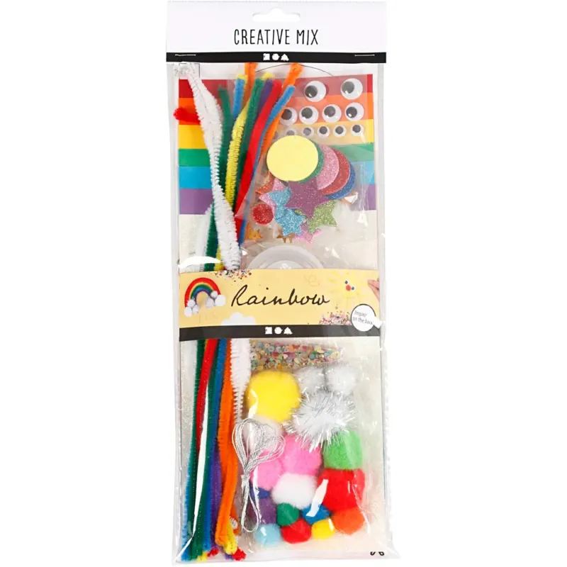 Crafting assortment, Rainbow, 1 pack