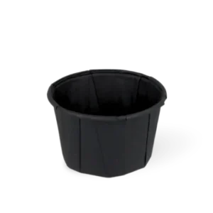 TakeAware.nl Souffle sausbakje papier zwart 60ml 2oz