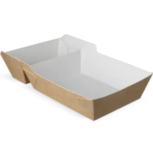 takeaware.nl Friet- en snackbakjes Frietbakjes A20 (A14+1) kraft/wit BIO
