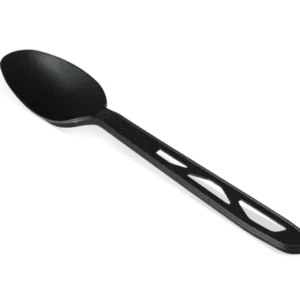 Reusable black spoon 16 cm CPLA (1.000 pcs)
