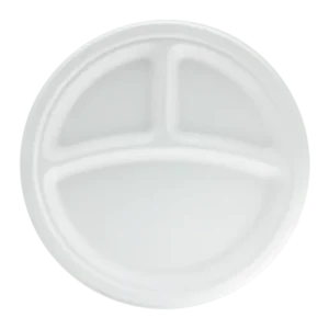 takeaware.nl Borden Bord Ø26cm 3-vaks suikerriet BIO