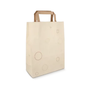 TakeAware.nl Papieren tasjes Klein bubbles 80 gr. 22+10x29cm