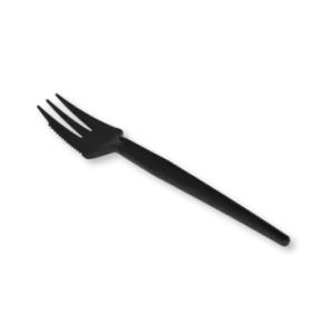 TakeAware.nl Wiederverwendbare Snackgabel mit Schneide 130 mm schwarz