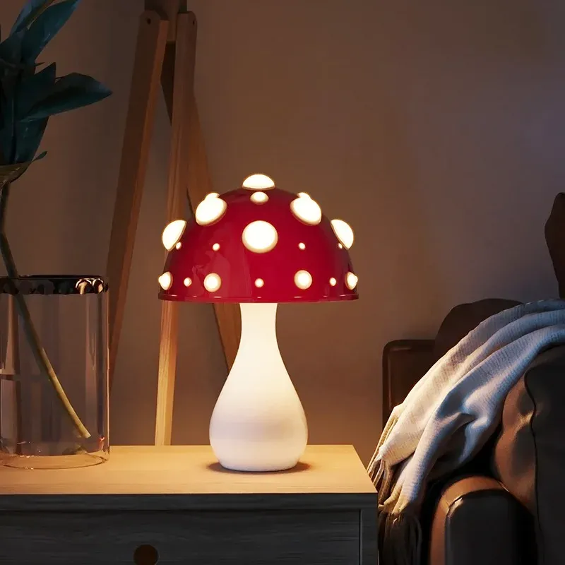 Tricolored Mushroom Warm Light Atmosphere Lamp - Image 0