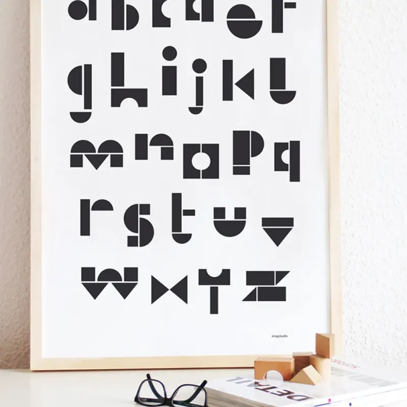 SNUG.ABC | BUCHSTABEN POSTER | Snug Studio - Charles & Marie