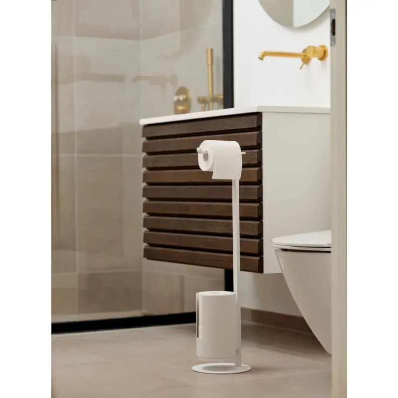 Toilettenrollenhalter - Weiß - freistehend