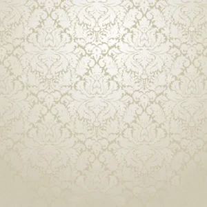 Duschrückwand-Luxuriöse Barock Tapete in Creme-Gold