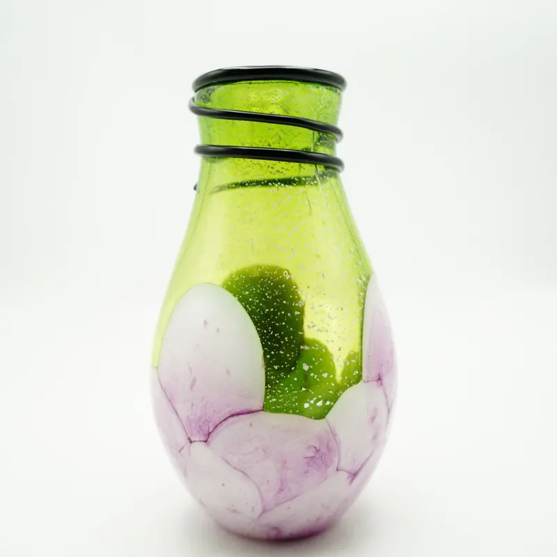 Vase Murano-Stil Bella Höhe ca. 30cm Handarbeit