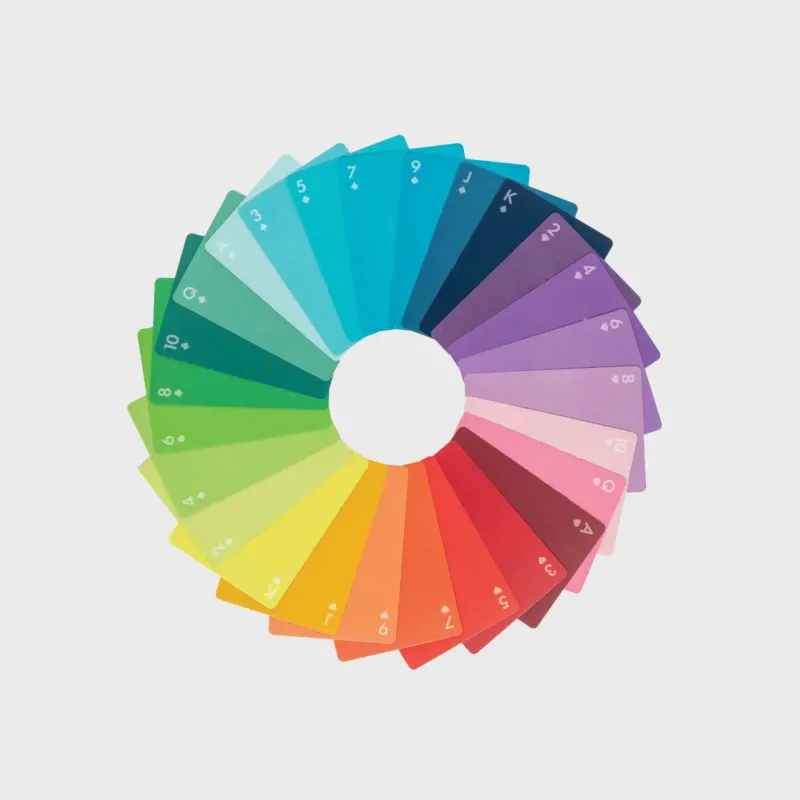 Spielkarten Gradient – Farbverlauf · 52 Karten | Block Design