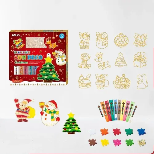 DIY Christmas Glass Educational Paint Set - Image 0