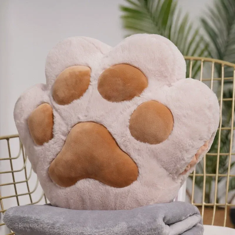 Fluffy Bear Paw Hand Warmer Pillow - Image 0