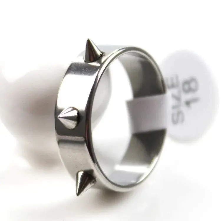 Gothic Style Armor Stainless Steel Self-Defense Ring - Image 0