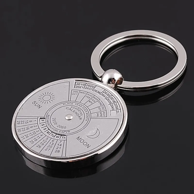 Creative Time Portal Mini Metal Calendar Keychain - Image 0