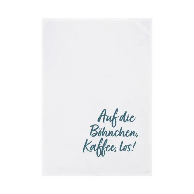 Lustiger Küchen Spruch auf Geschirrtuch