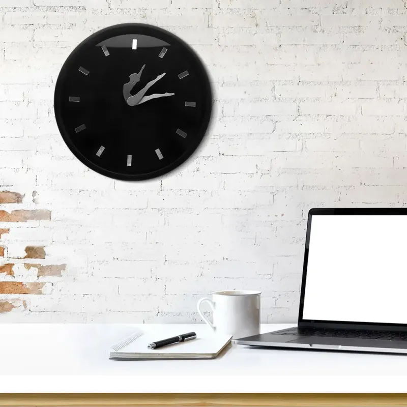 Dancing Ballerina Artsy Modern Wall Clock - Image 0