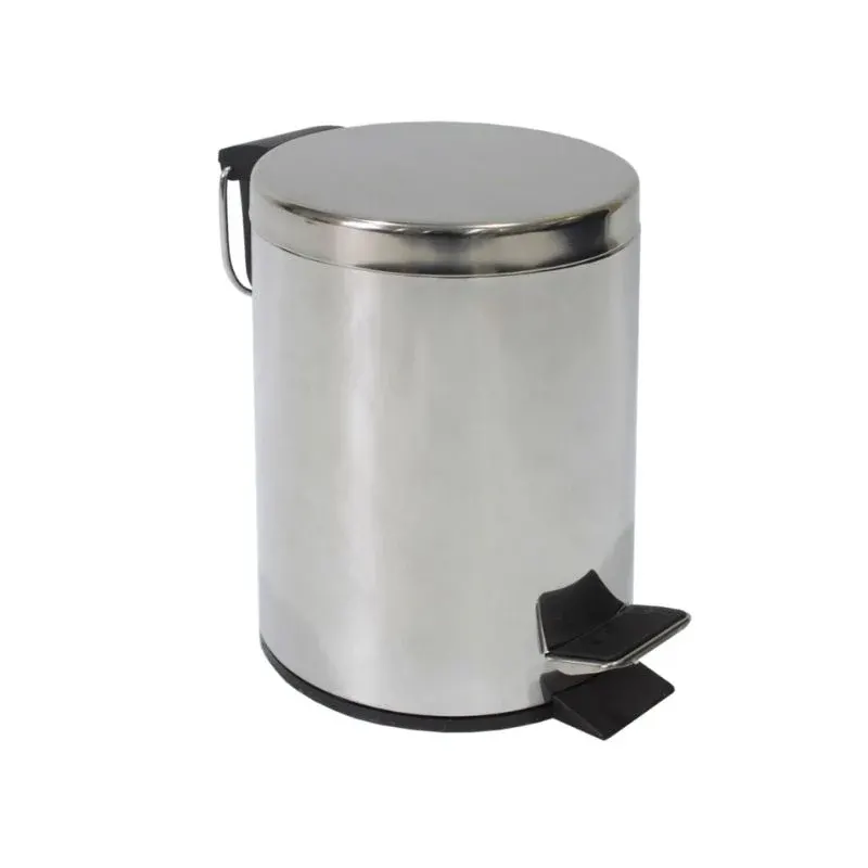 Cestino a pedale in acciaio inox 3 litri con chiusura rallentata