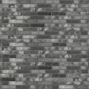 Küchenrückwand-Dunkelgraue Backsteinmauer