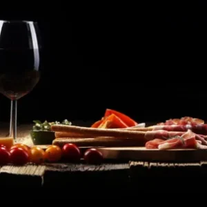 Küchenrückwand-Italienische Antipasto & Wein