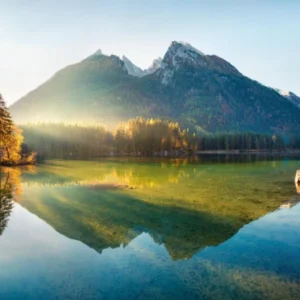 Küchenrückwand-Sonnenaufgang am Hintersee