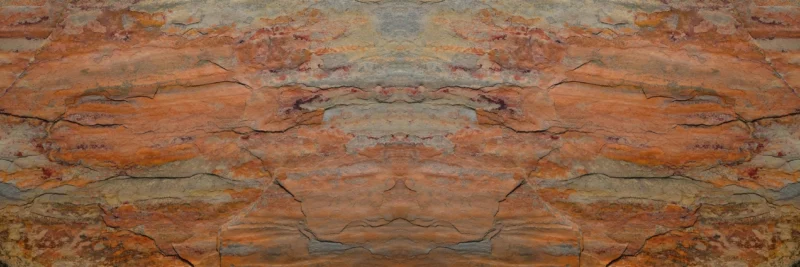 Küchenrückwand-Verwitterte Steinwand in Panorama-Ansicht