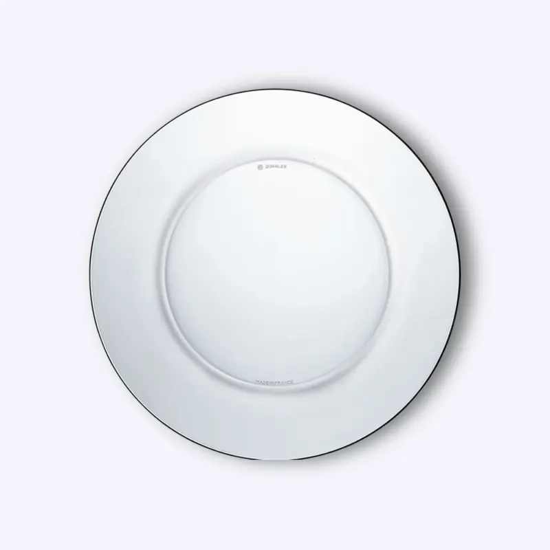 Lys - Assiette transparente x6 - 23,5cm