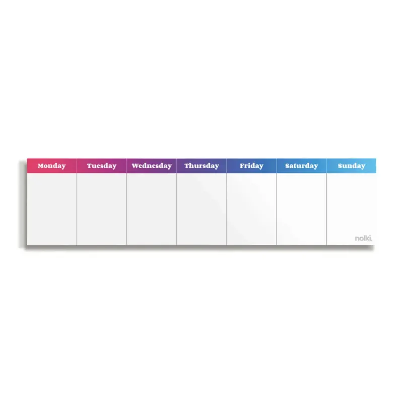 Mini WEEK PLANNER Spectrum | Kleiner WOCHENPLANER | 50 Seiten | nolki - Charles & Marie