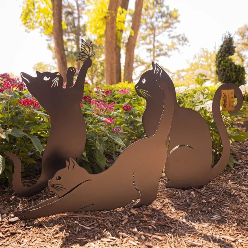Mystical Black Cat Creative Garden Figure - Image 0