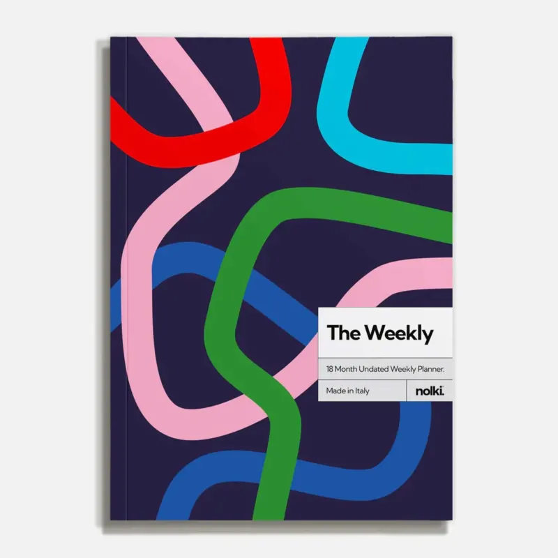 THE WEEKLY MIDNIGHT - zeitloser Wochenplaner über 18 Monate - A5 & 184 Seiten | nolki
