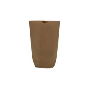 Kreuzbodenbeutel Kraft 14x22cm | Inhalt 0.5kg - 1-Lagig Braun 70g/m² (100 Stück) [PAK1412]