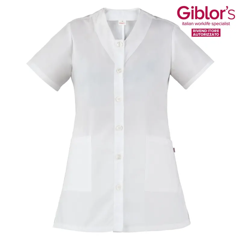Casacca Camelia, colore Bianco - Giblor's