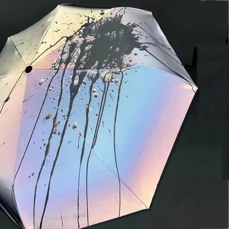 Rainbow Reflective Color-Changing Umbrella - Image 0