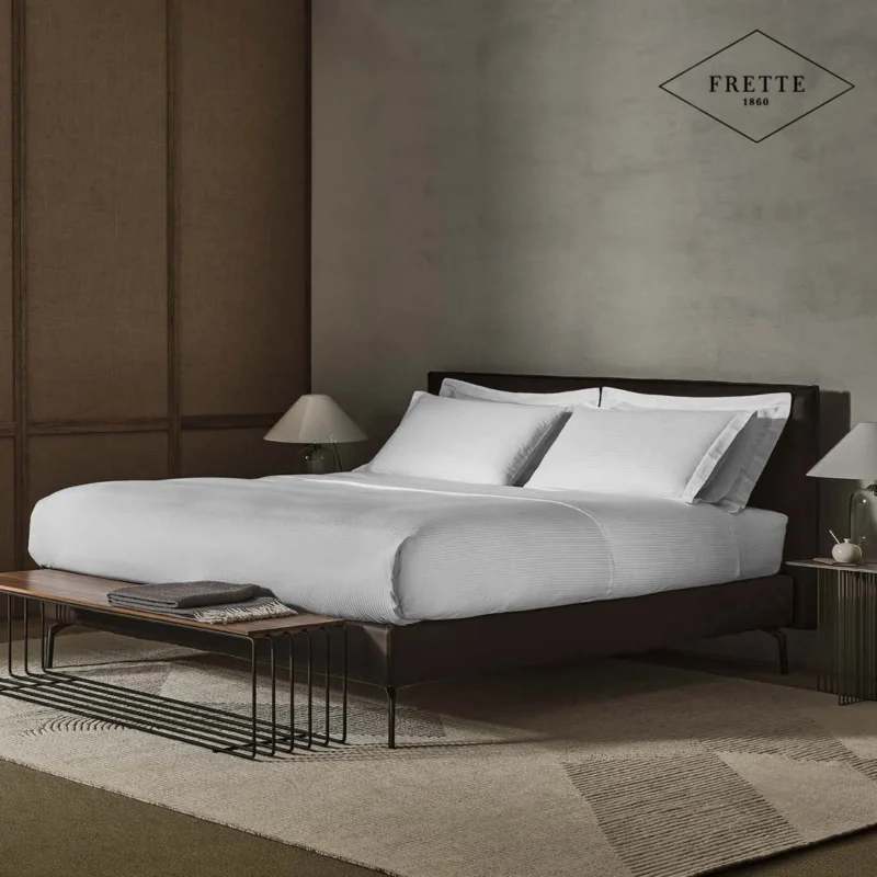 Lenzuolo Raso Rigato 300 fili cm 270x300 (matrimoniale) - Frette