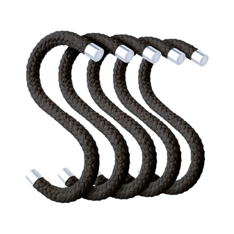 S-Haken "Rope Hook" – Baumwolle · Schwarz | Peppermint Products