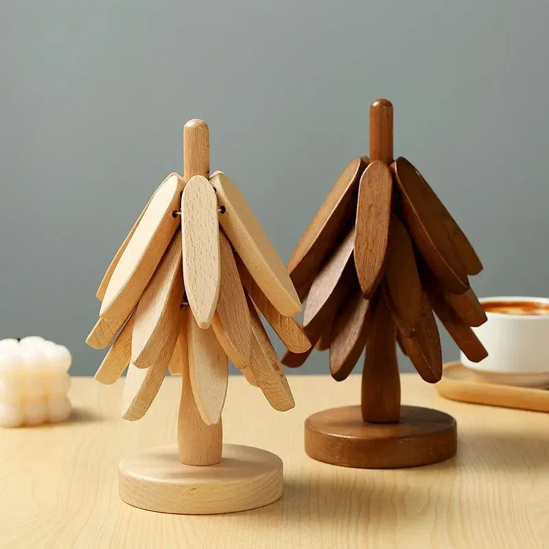 Wooden Tree Heat Resistant Coaster Set - Image 0